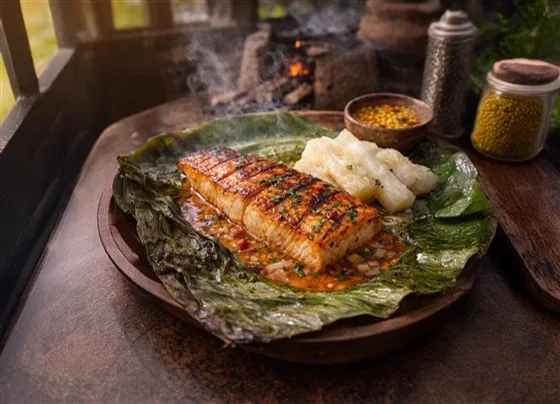 Grilled paiche
